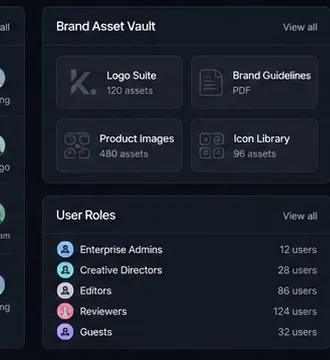 Brand asset vault